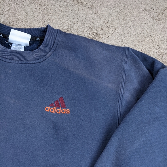 adidas Other - Sun Faded Distressed Adidas Crewneck Sweatshirt